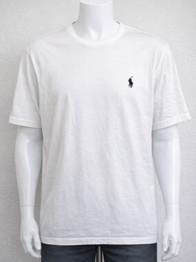 Polo Ralph Lauren T Shirt Mens XL White Pony Logo Short Sleeve Cotton Tee